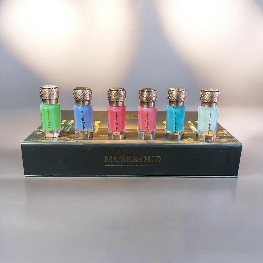 ست عطر مسک و عود | MUSK&OUD Perfume Oil Gift Set (6 Bottles)