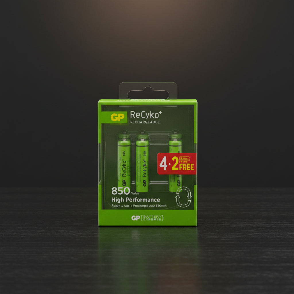 بتری قابل چارج GP ReCyko+ AAA 850mAh (۶ عدد)
