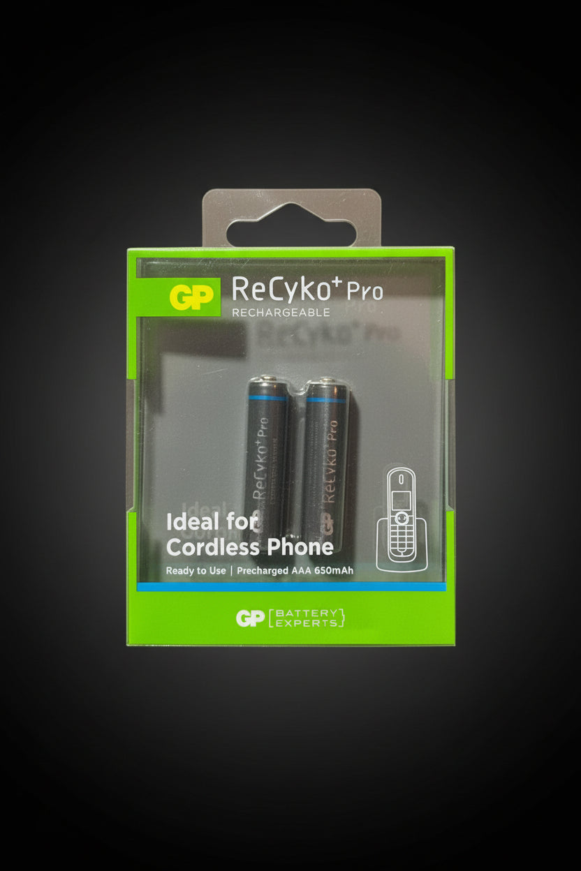 بتری قابل چارج برای تلفن بیسیم GP ReCyko+ Pro AAA 650mAh (۲ عدد)