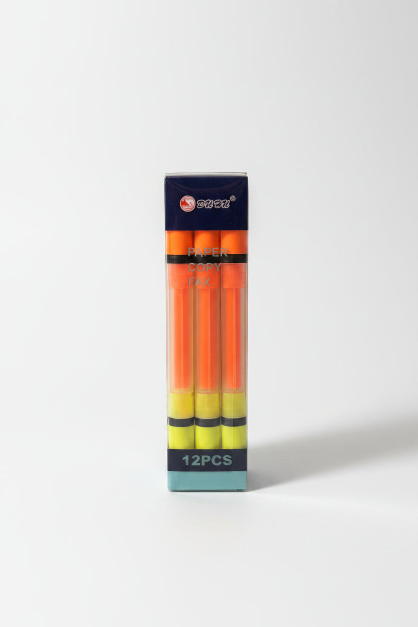مارکر دورنگه DUHU DH-110 | DUHU DH-110 Two Color Highlighter Set 12 PCS
