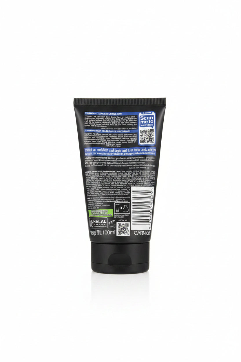 فیس واش گارنیر مردانه  | Garnier Men TurboBright Duo Foam Anti-Pollution Face Wash