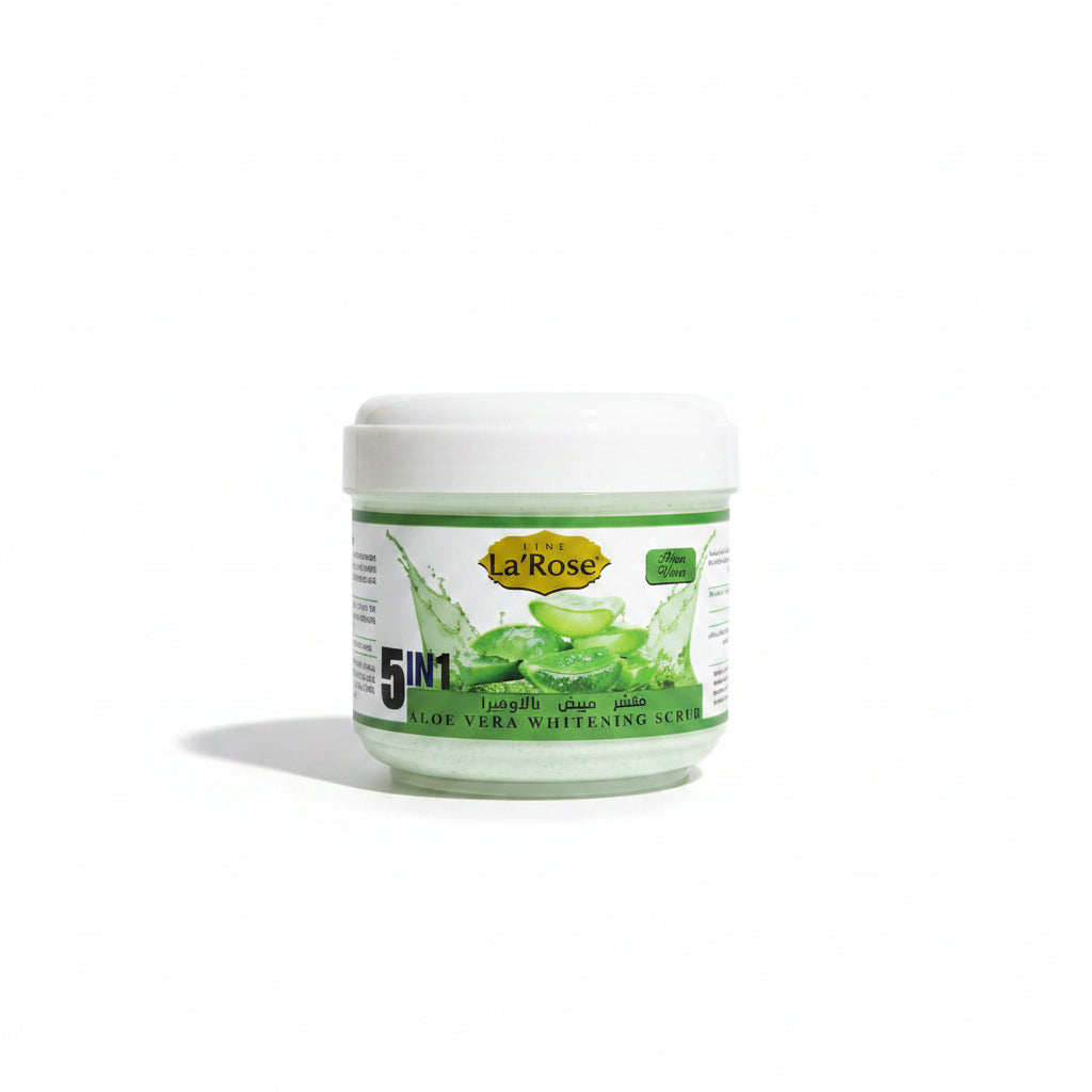 اسکراب سفیدکننده آلوورا لا'روز | La'Rose 5-in-1 Aloe Vera Whitening Scrub