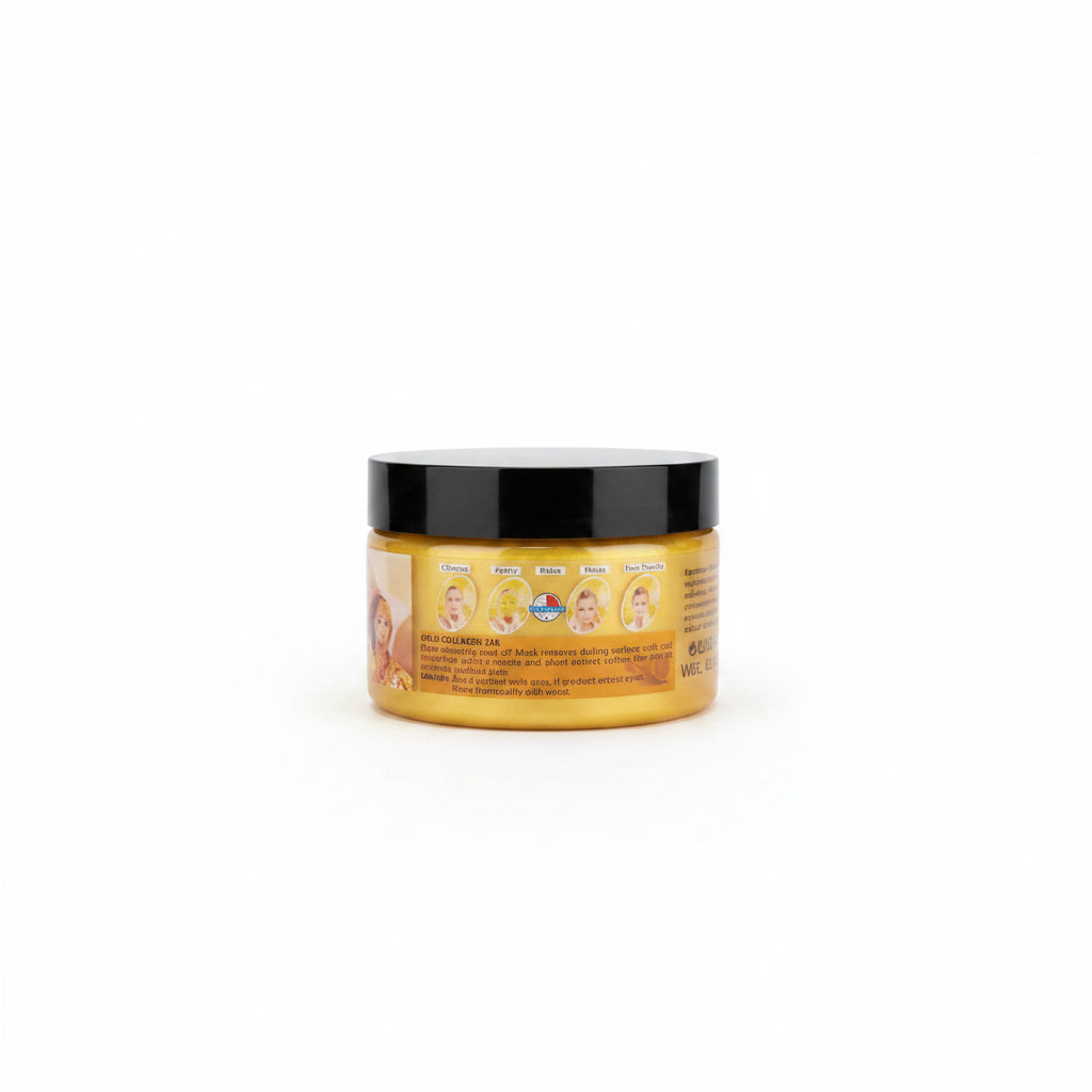 ماسک پیلینگ طلایی کلاژن ووکالی | WOKALI Snail Gold Collagen 24K Peel Off Facial Mask
