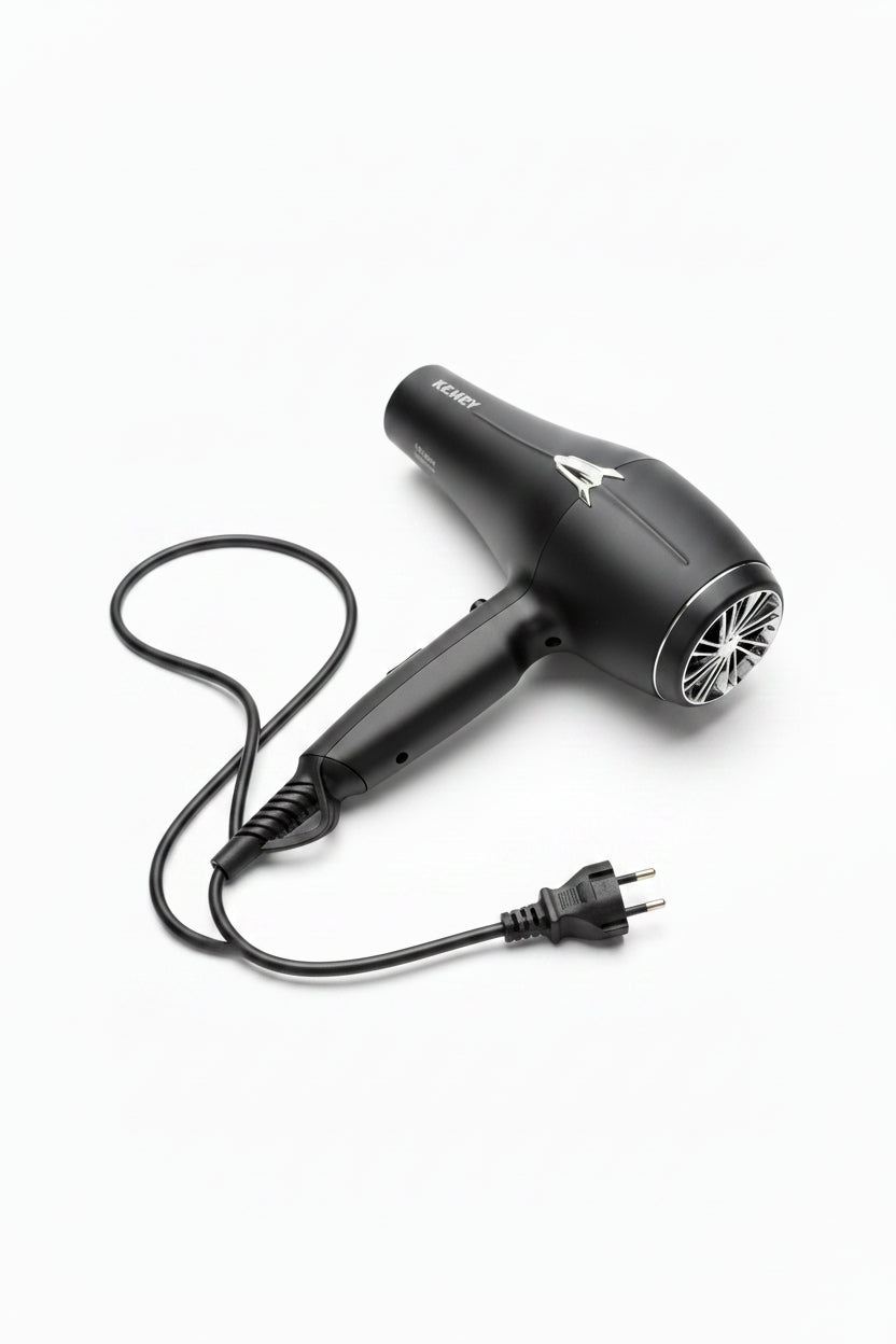 سشوار موی — سرعت بالا، یون منفی، حرفه‌ای | KEMEY KM-6853 High-Speed Negative Ions Hair Dryer