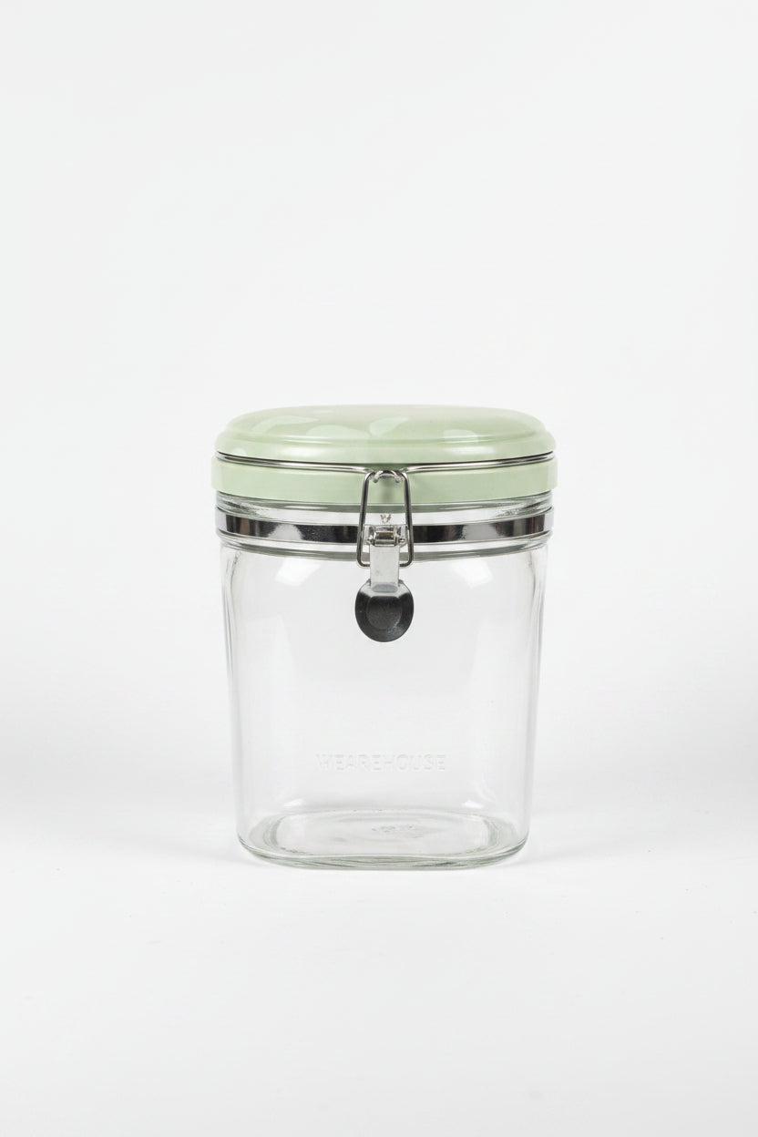 ظرف شیشه‌ای با درب قفل‌دار | Glass Container with Clip Lock Lid