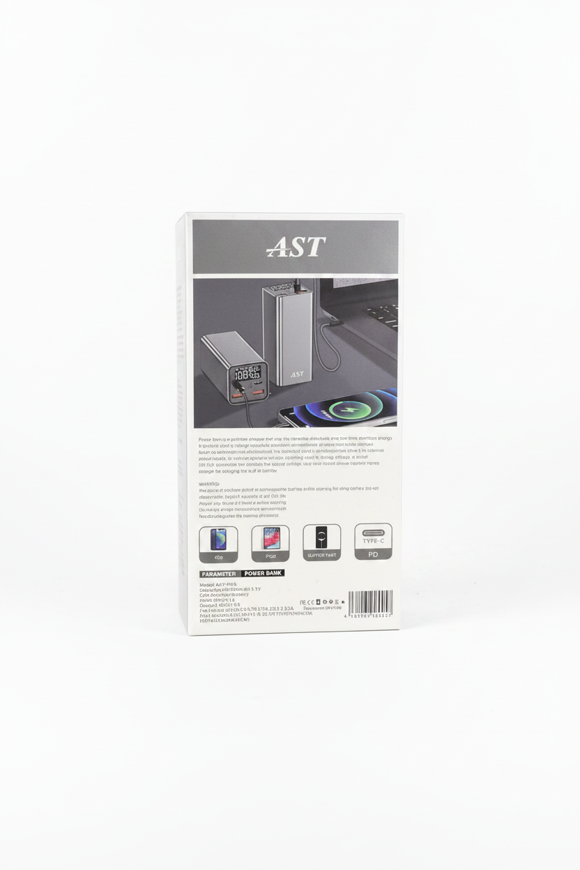 AST Power Bank – Back Clean