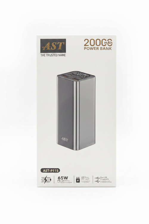 AST Power Bank – Front Clean