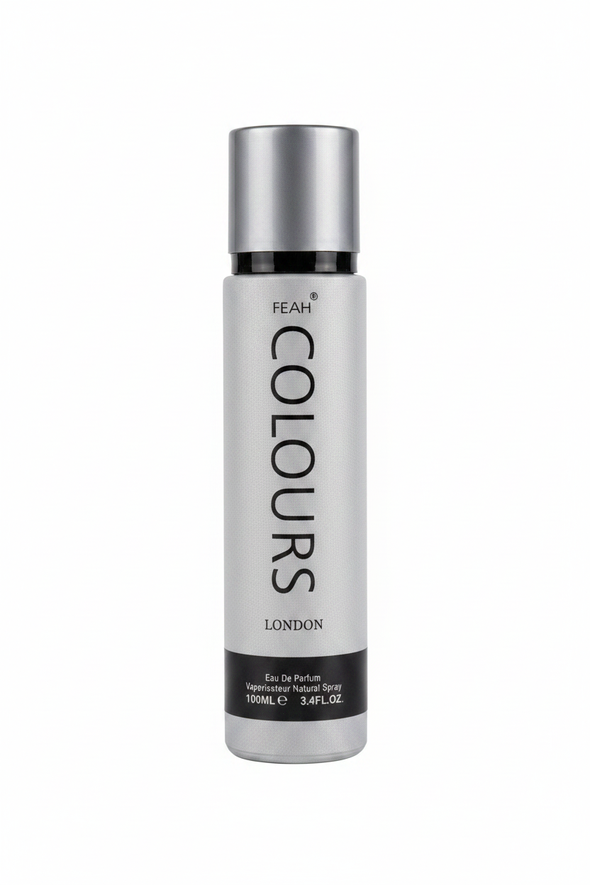 FEAH Colours London silver-grey bottle