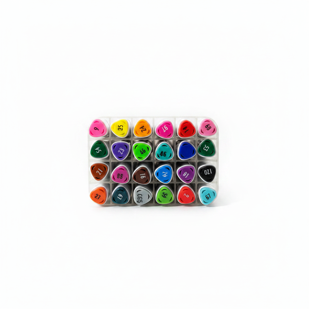 Hong Zhan NO.699-24 24 markers standing color tips