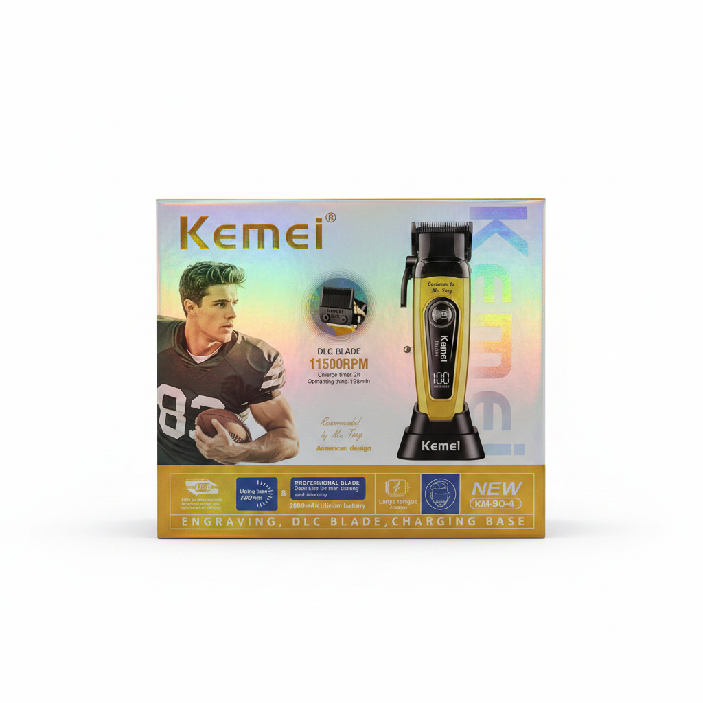 Kemei KM-90-4 box front