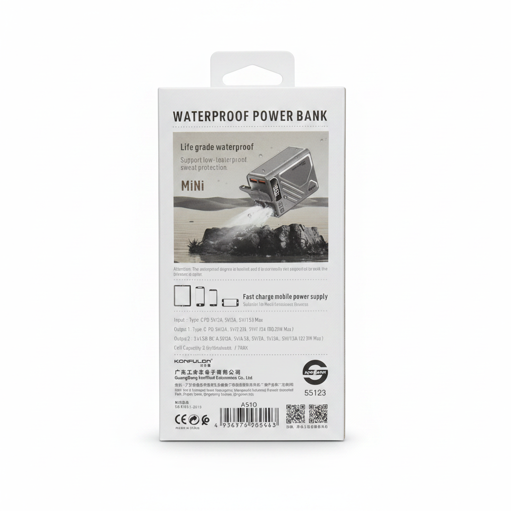 Konfulon A510 box back waterproof specifications