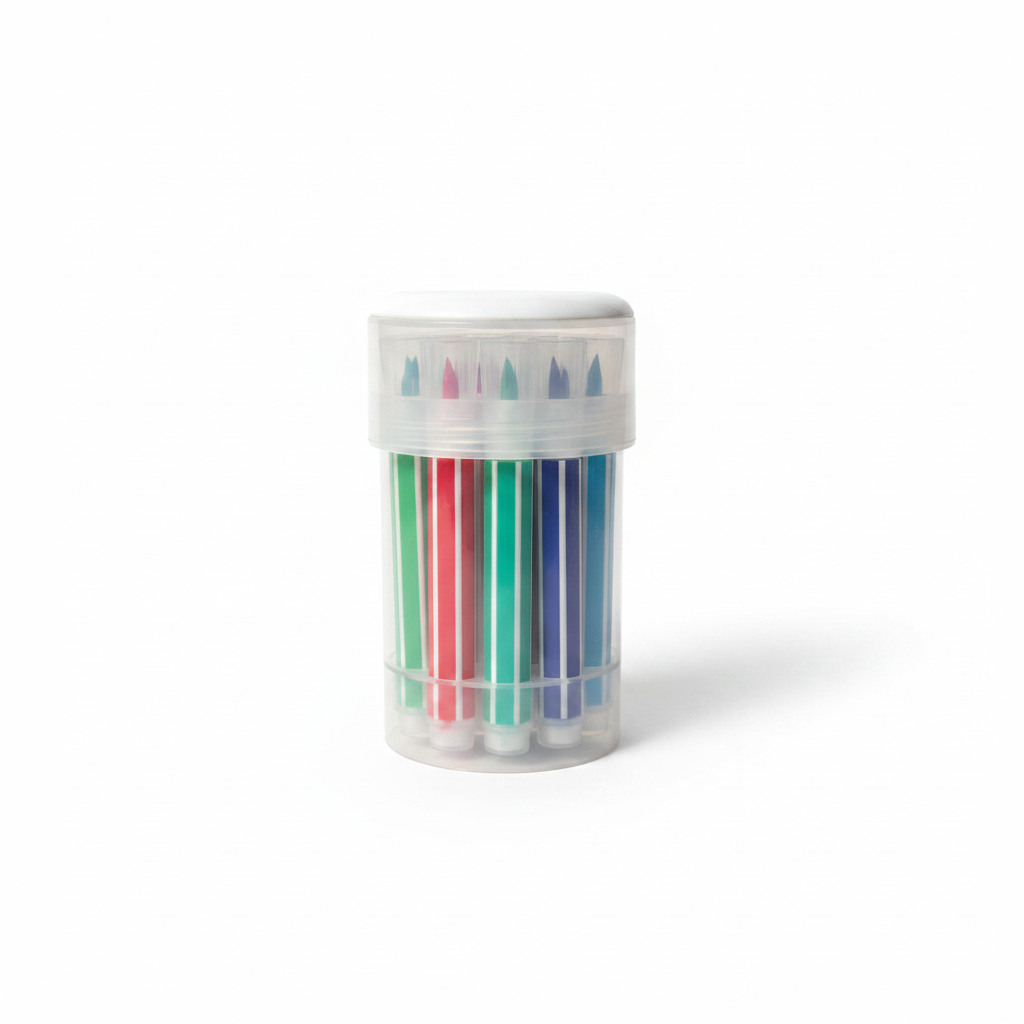 M&S watercolor pen cylinder case side view
