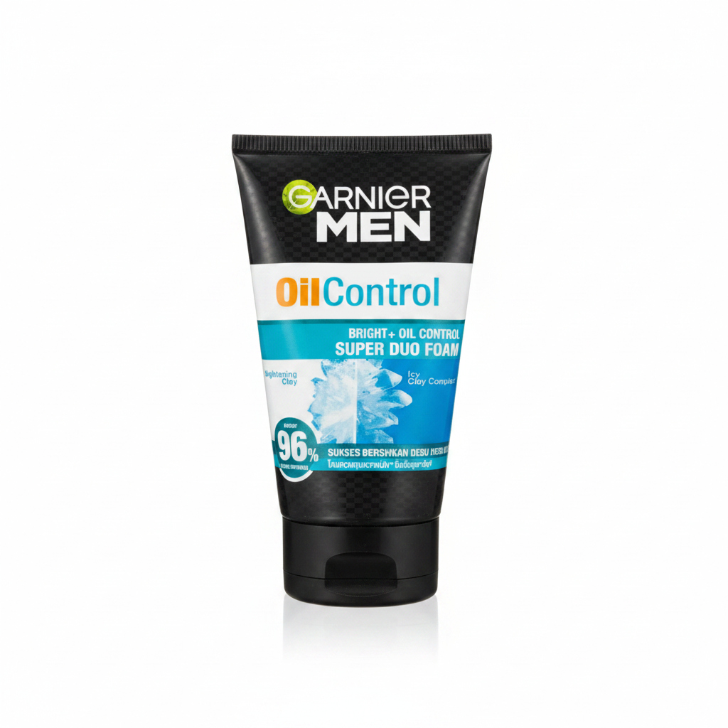 Garnier Men Oil Control Bright+ Super Duo Foam - front view