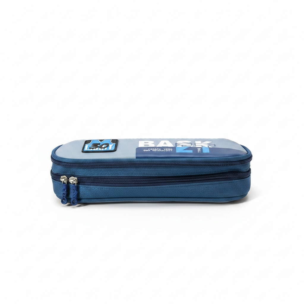 Basketball pencil case side view zippers